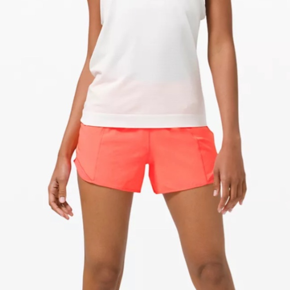 🔥LULULEMON HIGH RISE HOTTY HOT SHORT 4”-SUNSET-6,8, 10🔥 - Picture 12 of 16